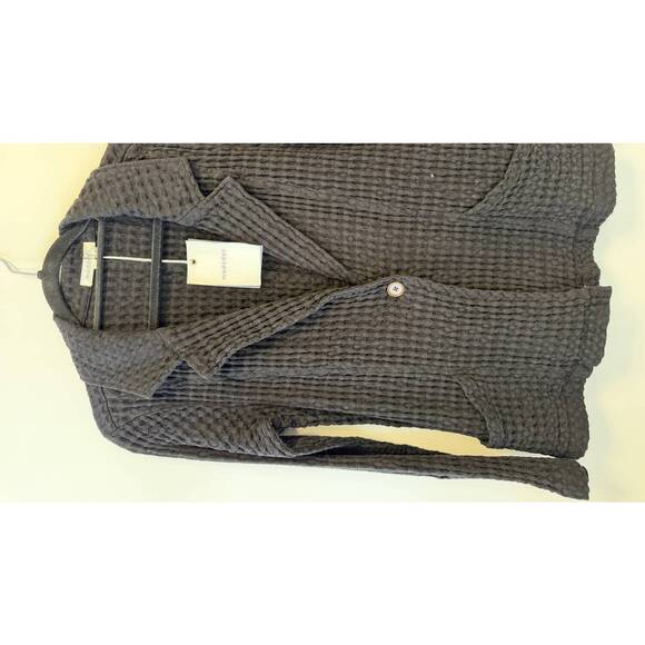 NEW MODODOC women's waffle blazer in black